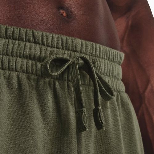 Under Armour Rival Fleece Joggers da uomo in verde/bianco
