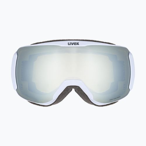 Occhiali da sci da donna UVEX Downhill 2100 CV WE blu artico opaco/bianco specchiato/verde Colorvision