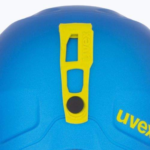 Casco da sci per bambini UVEX Manic Pro blu/lime opaco