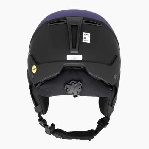 Casco da sci UVEX Stance Mips viola bash/nero opaco