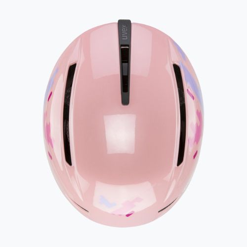 Casco da sci UVEX per bambini Viti rosa puzzle