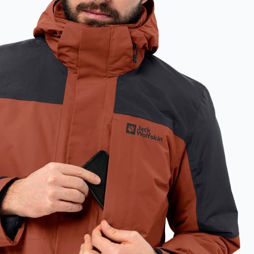 Giacca Jack Wolfskin 3in1 da uomo Romberg carminio