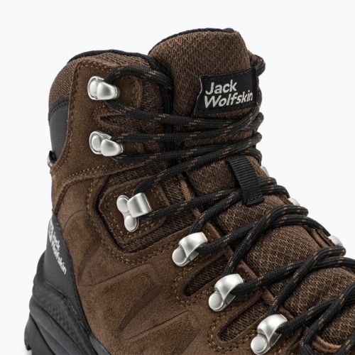 Jack Wolfskin Refugio Texapore Mid marrone/phantom stivali da trekking da uomo