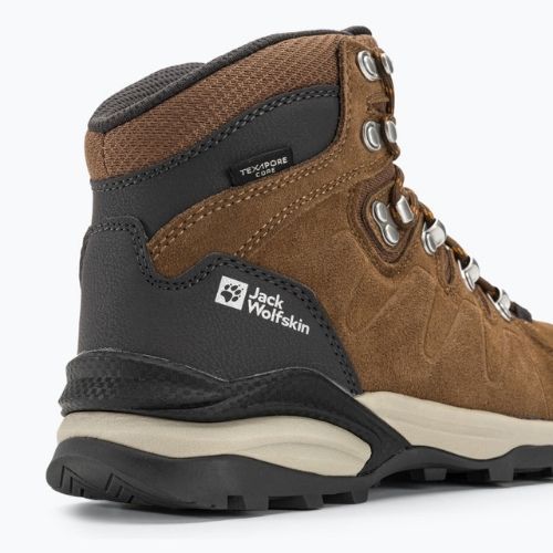 Jack Wolfskin stivali da trekking da donna Refugio Texapore Mid marrone/albicocca