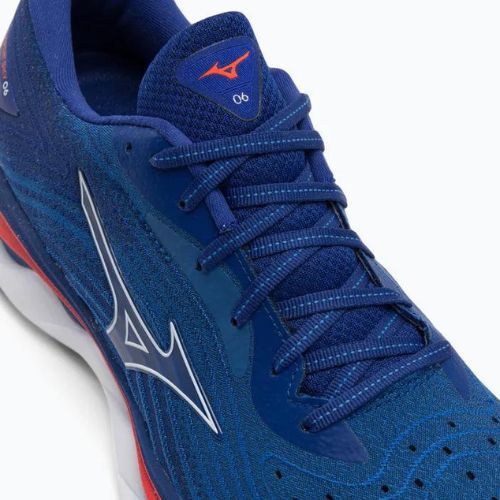 Scarpe da corsa da uomo Mizuno Wave Sky 6 mare turchese/bianco/pomodoro ciliegia