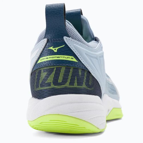 Scarpe da pallavolo donna Mizuno Wave Momentum 2 erica/bianco/neo lime