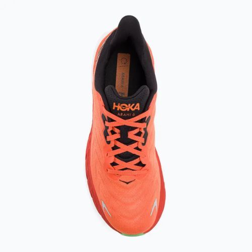 Scarpe da corsa da uomo HOKA Arahi 6 flame/nero