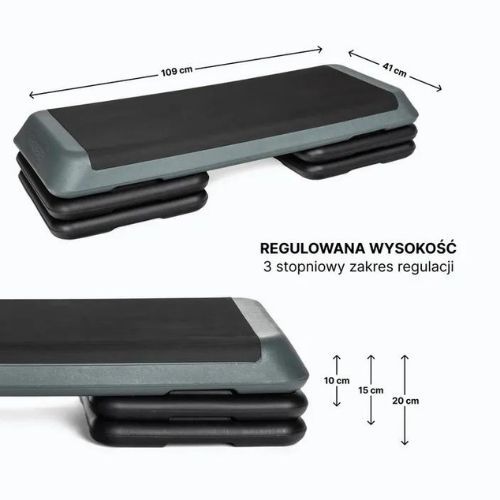 TREXO Aerobic Stepper AS01 grigio