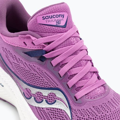 Scarpe da corsa da donna Saucony Triumph 21 uva/indaco