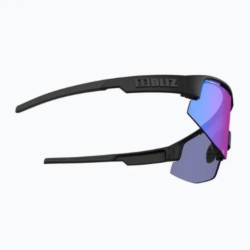 Occhiali da sole Bliz Matrix Nano Optics Nordic Light nero opaco/begonia/blu viola multi