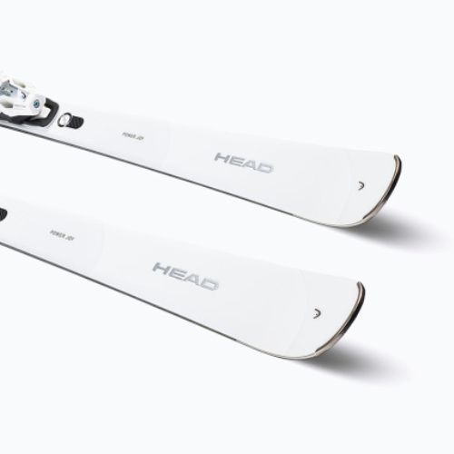 Sci da discesa femminile HEAD e-power Joy SW SF-PR + attacchi Joy 12 bianco/argento