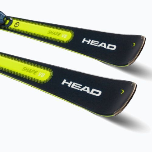 Sci da discesa HEAD Shape e-V8 SW AMT-PR + attacchi PR 11 blu scuro/giallo neon