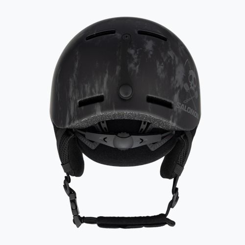 Salomon Player Combo Casco da sci per bambini + occhiali XV Jr nero tie&dye/nero argento