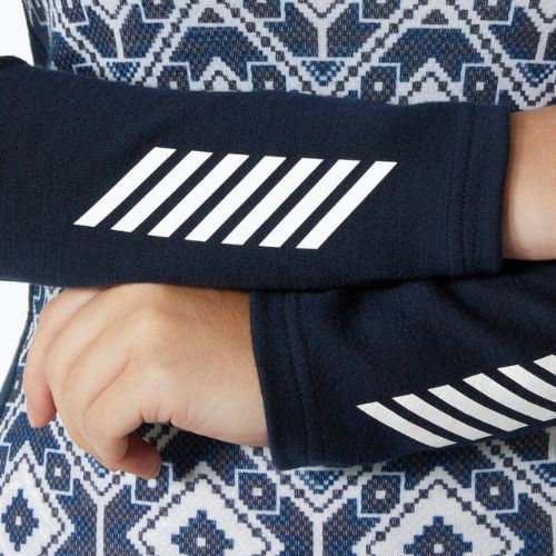 Helly Hansen Lifa Merino Midweight Donna Thermal Longsleeve Gra Crew navy star pixel