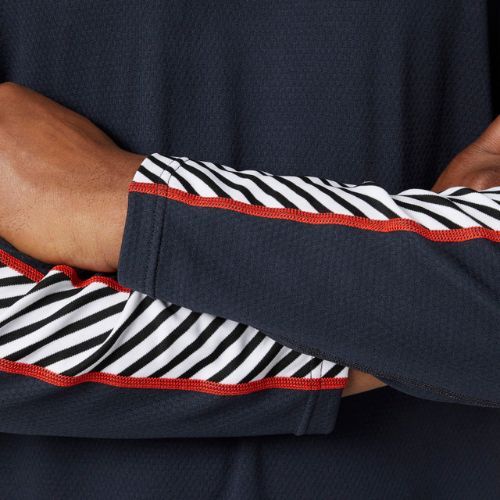 Helly Hansen Lifa Active Stripe Crew termico a maniche lunghe da uomo, navy