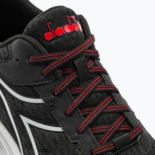 Scarpe da corsa Diadora Snipe uomo nero/argento/rosso