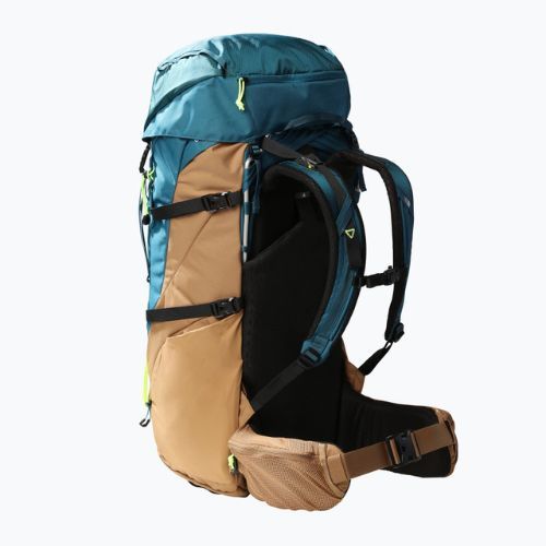 Zaino da trekking The North Face Terra 65 l blu corallo/utility brown/led yellow