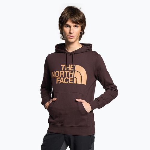 Felpa da uomo The North Face Standard Hoodie marrone carbone/burro di mandorla