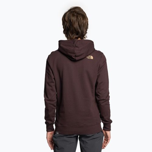 Felpa da uomo The North Face Standard Hoodie marrone carbone/burro di mandorla