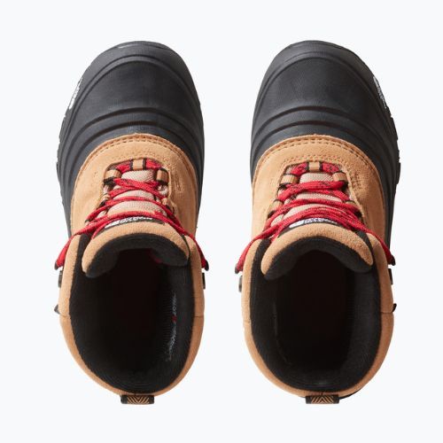 The North Face Chilkat V Lace Wp, stivali da neve per bambini in burro di mandorle/nero