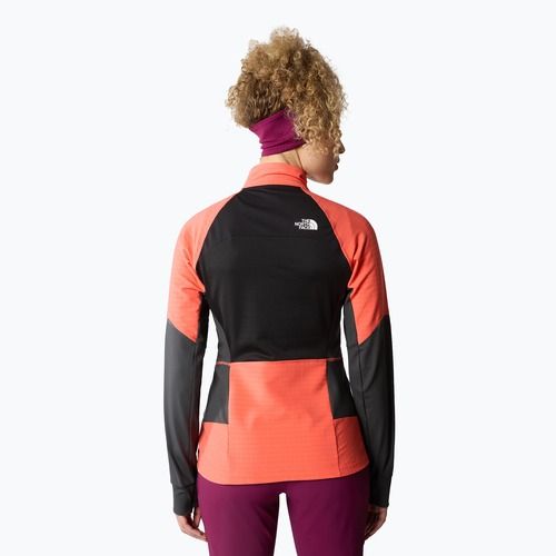 Giacca softshell da donna The North Face Dawn Turn Softshell FZ nero/arancio radiante/grigio asfalto