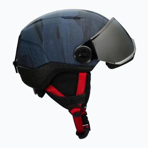 Rossignol Casco da sci per bambini Whoopee Visor Impacts blu scuro