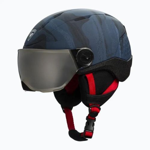 Rossignol Casco da sci per bambini Whoopee Visor Impacts blu scuro