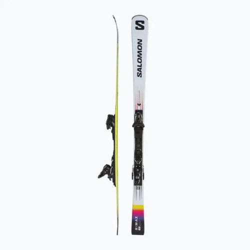 Sci da discesa Salomon S/Max Endurance + attacchi M10 GW bianco/nero/verde acido