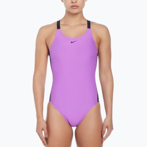 Costume intero donna Nike Logo Tape Fastback fucsia dream