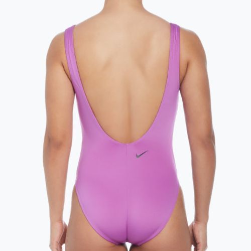 Costume intero donna Nike Multi Logo U-Back fucsia dream