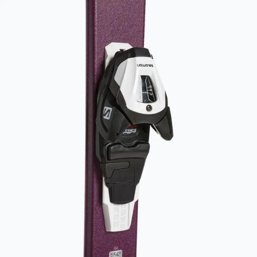 Sci da discesa per bambini Salomon Lux Jr M + attacchi L6 bordeau/rosa