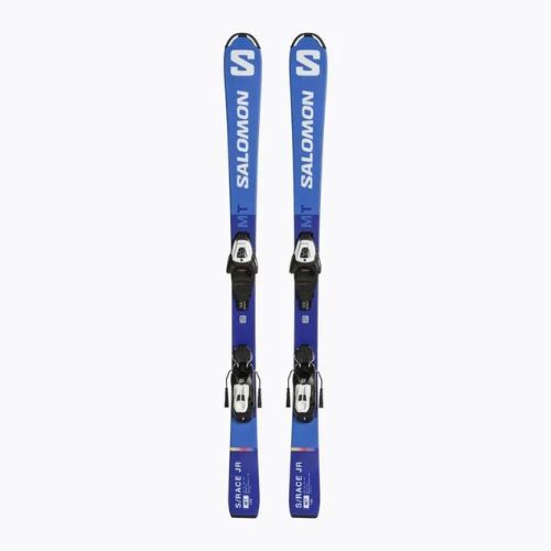 Sci da discesa per bambini Salomon S/Race MT Jr + attacchi L6 race blu/bianco