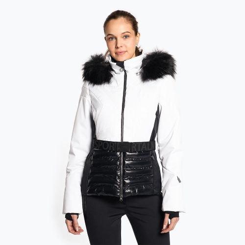 Giacca da sci da donna Sportalm Saturday m.Kap+P bianco ottico