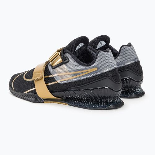 Nike Romaleos 4 nero/oro metallico bianco scarpa da sollevamento pesi