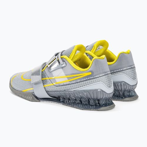 Nike Romaleos 4 scarpe da sollevamento pesi lupo grigio / illuminante / blk met argento