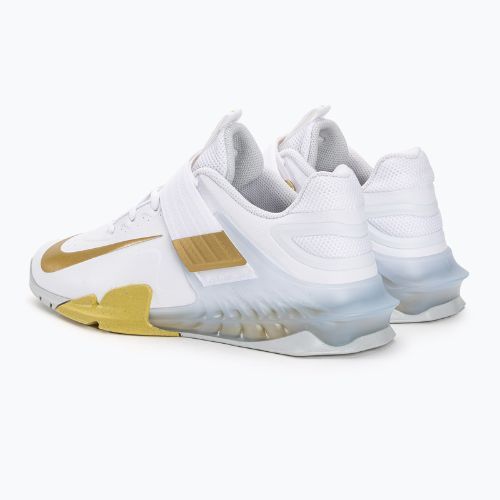 Nike Savaleos bianco/nero grigio ferro scarpe da sollevamento pesi