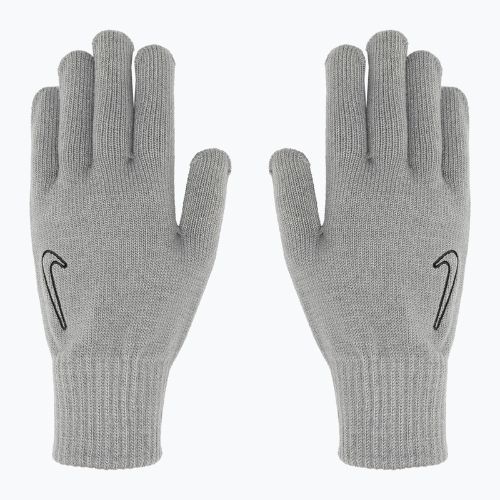Guanti invernali Nike Knit Tech e Grip TG 2.0 grigio particella/grigio particella/nero