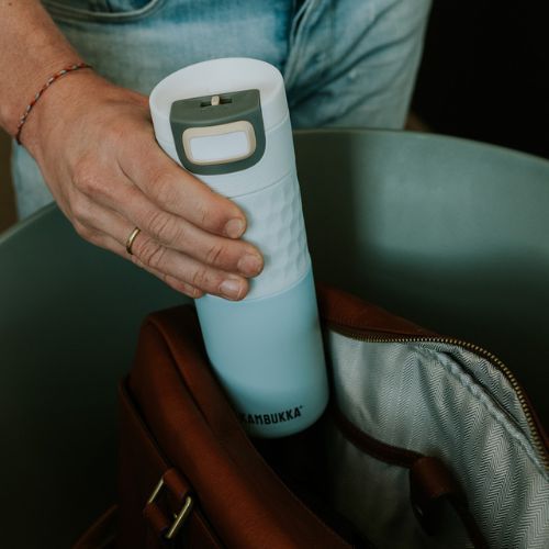 Tazza termica Kambukka Etna Grip da 500 ml, colore blu ventilato