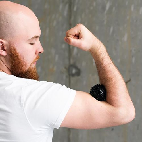 HMS BLP01 Pallone da massaggio per lacrosse nero