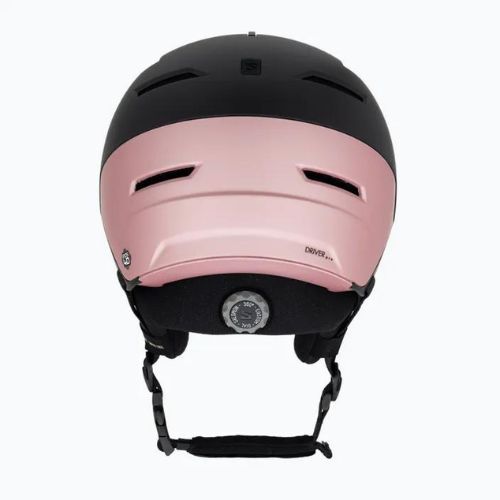 Casco da sci Salomon Driver Pro Sigma nero/rosa/oro