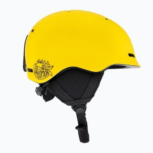 Casco da sci Salomon Orka giallo vivo per bambini