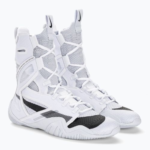 Nike Hyperko 2 bianco/nero/grigio calcio scarpe da boxe