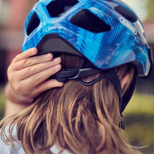 ABUS casco da bicicletta Macator blu acciaio