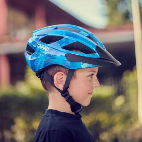 ABUS casco da bicicletta Macator blu acciaio