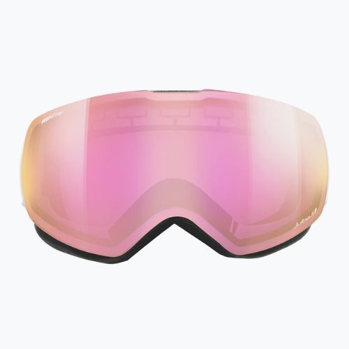 Occhiali da sci Julbo Shadow Reactiv ad alto contrasto bianco/rosa flash