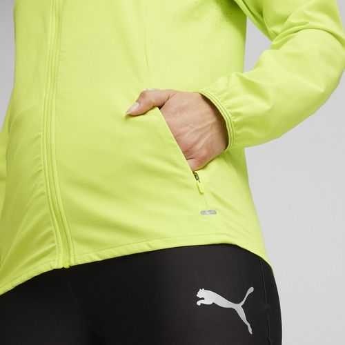 Giacca da corsa da donna PUMA Run Elite Ultraweave lime pow