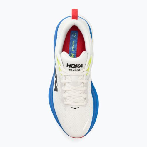 HOKA Bondi 8, scarpe da corsa da uomo, bianco/azzurro virtuale