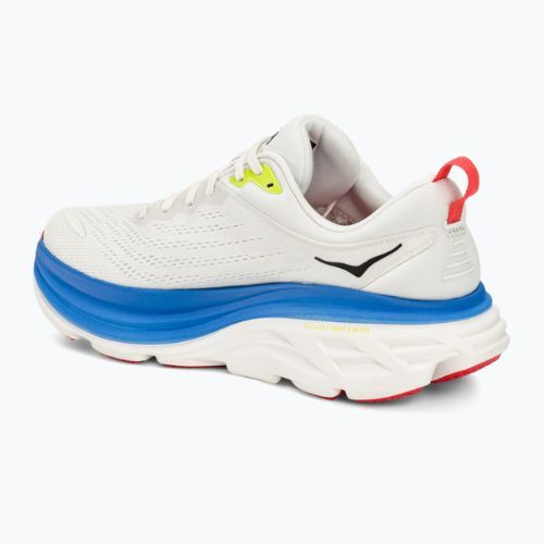 HOKA Bondi 8, scarpe da corsa da uomo, bianco/azzurro virtuale