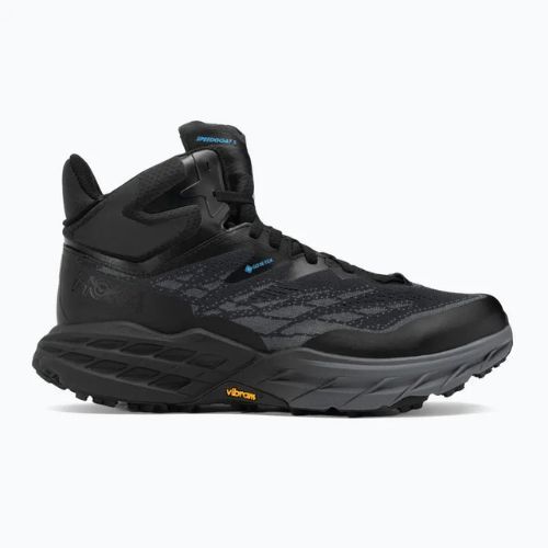 Scarpe da corsa da uomo HOKA Speedgoat 5 Mid GTX nero/nero