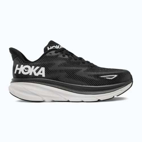 Scarpe da corsa da uomo HOKA Clifton 9 Wide nero/bianco